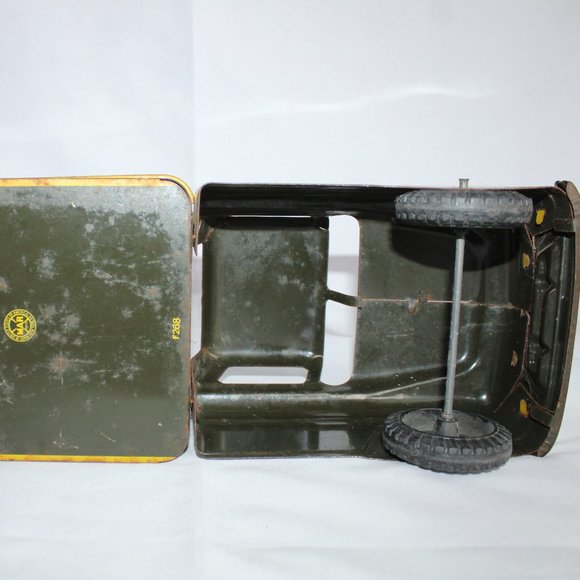 Vintage Marx Toys F268 Green U.S. ARMY 5th DIV Tin Truck - Picture 13 of 16